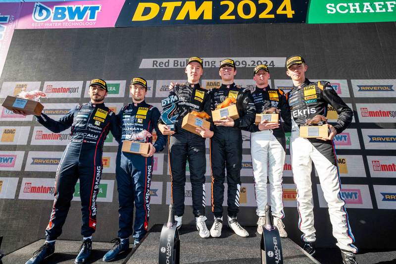 Podium am Red Bull Ring